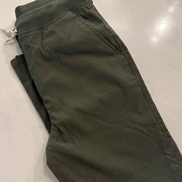 Boy’s Land’s End Lined Pants Olive Green - Picture 3 of 3